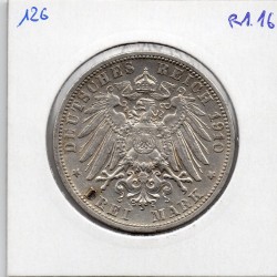 Bade 3 mark 1910 G TTB KM 280 pièce de monnaie