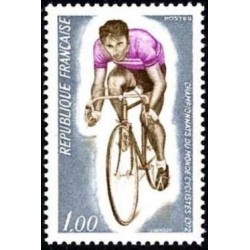 Timbre France Yvert No 1724 Championnat du monde cyclistes