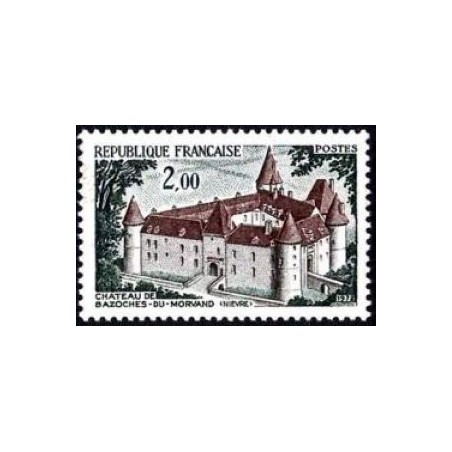 Timbre France Yvert No 1726 Chateau de Bazoches-du-Morvand