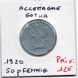 Gotha 50 pfennig porcelaine 1920 TTB KM - pièce de monnaie