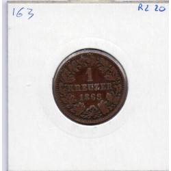 Nassau 1 kreuzer 1862 TB KM 74 pièce de monnaie