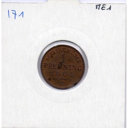 Prusse 1 pfennig 1864 A Sup KM 480 pièce de monnaie