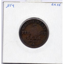 Prusse 3 pfennig 1854 A TTB- KM 453 pièce de monnaie