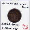 Prusse 3 pfennig 1854 A TTB- KM 453 pièce de monnaie