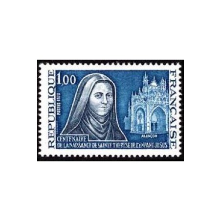 Timbre France Yvert No 1737 Sainte Thérèse de l'Enfant Jésus