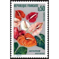 Timbre France Yvert No 1738 L'Anthurium de la Martinique