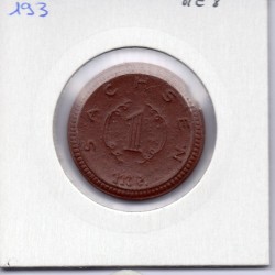 Saxe 1 mark porcelaine 1921 Sup KM - pièce de monnaie