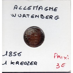 Wurtemberg 1 kreuzer 1856 TTB KM 590 pièce de monnaie