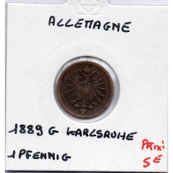 Allemagne 1 pfennig 1889 G TTB KM 1 pièce de monnaie