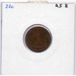 Allemagne 1 pfennig 1896 G TB KM 10 pièce de monnaie