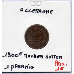 Allemagne 1 pfennig 1900 E TTB KM 10 pièce de monnaie