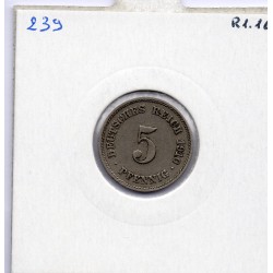 Allemagne 5 pfennig 1910 G TTB KM 11 pièce de monnaie
