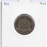Allemagne 10 pfennig 1898 J, TTB- KM 12 pièce de monnaie
