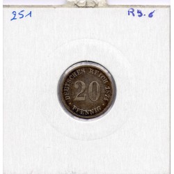 Allemagne 20 pfennig 1874 B, TB+ KM 5 pièce de monnaie