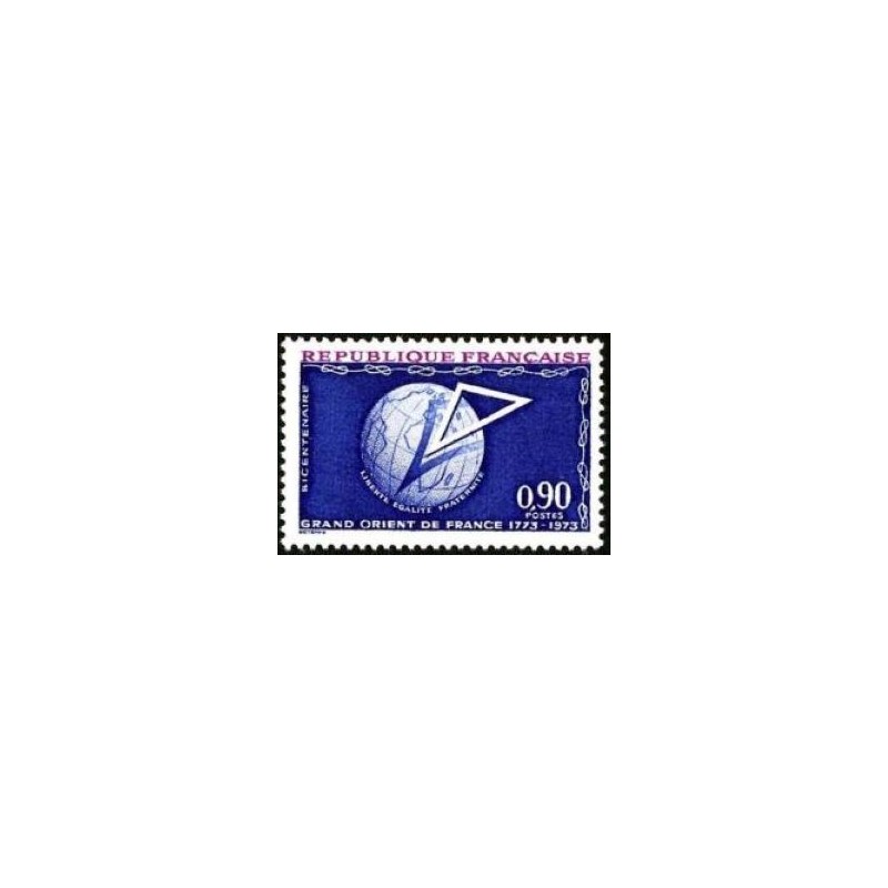 Timbre France Yvert No 1756 Grand-Orient de France, bicentenaire