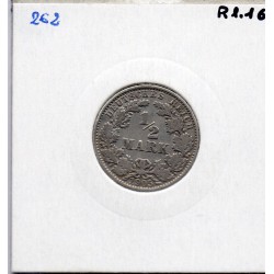 Allemagne 1/2 mark 1909 A, TTB+ KM 17 pièce de monnaie
