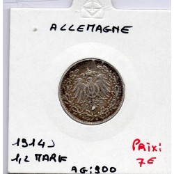 Allemagne 1/2 mark 1914 J, TTB KM 17 pièce de monnaie