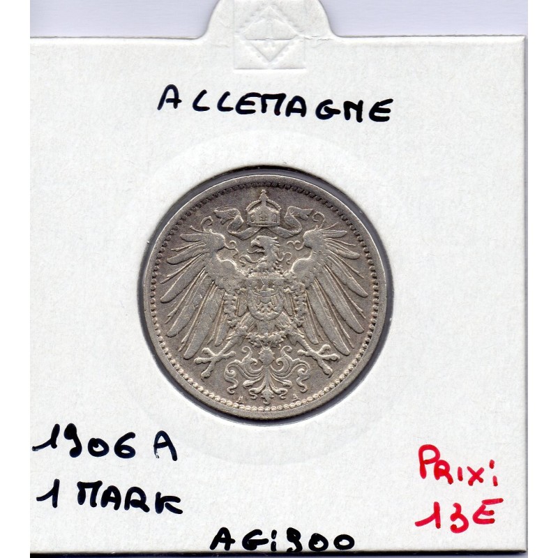Allemagne 1 mark 1906 A, Sup KM 14 pièce de monnaie