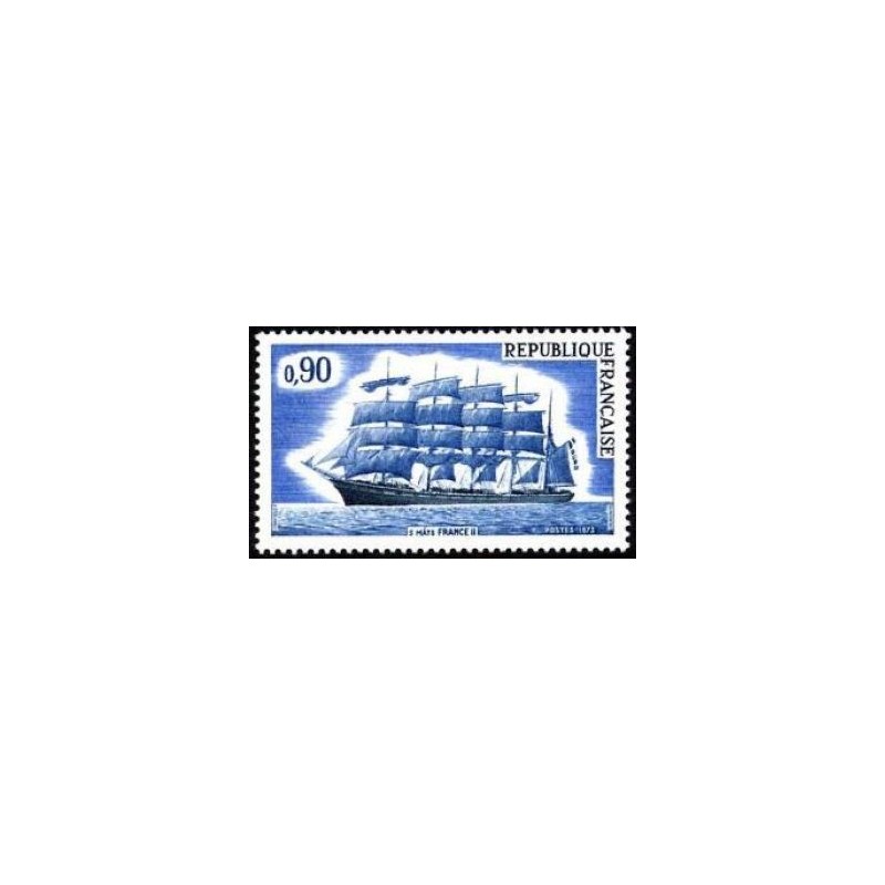 Timbre France Yvert No 1762 Cinq mats "France II"