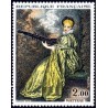 Timbre France Yvert No 1765 Watteau "La Finette"