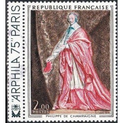 Timbre France Yvert No 1766 Philippe de Champaigne, le cardinal de Richelieu