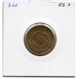 Allemagne 10 rentenpfennig 1923 G, TTB- KM 33 pièce de monnaie