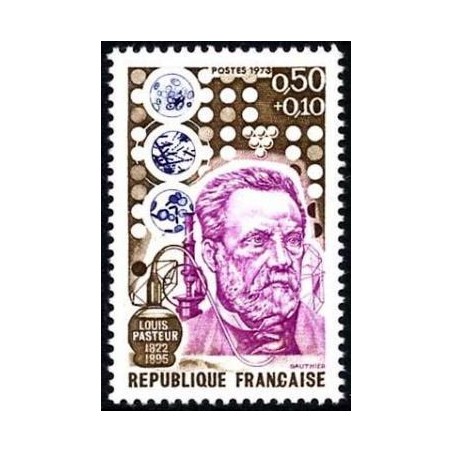 Timbre France Yvert No 1768 Pasteur