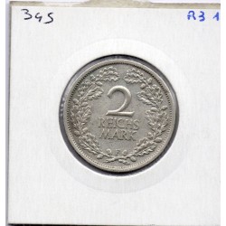 Allemagne 2 reichsmark 1931 F, TTB KM 45 pièce de monnaie