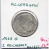 Allemagne 2 reichsmark 1938 G, TTB KM 93 pièce de monnaie