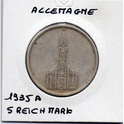 Allemagne 5 reichsmark 1935 A, TTB KM 83 pièce de monnaie