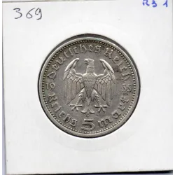 Allemagne 5 reichsmark 1935 A, TTB KM 86 pièce de monnaie