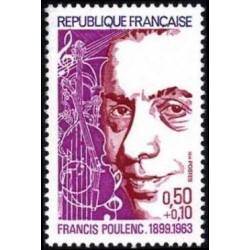 Timbre France Yvert No 1785 Francis Poulenc