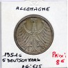 Allemagne RFA 5 deutche mark 1951 G, TTB KM 112 pièce de monnaie
