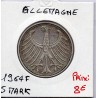 Allemagne RFA 5 deutche mark 1964 F, TTB KM 112 pièce de monnaie