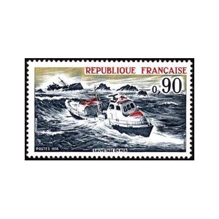Timbre France Yvert No 1791 Sauvetage en mer