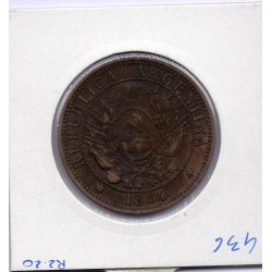 Argentine 2 centavos 1884 TTB, KM 33 pièce de monnaie