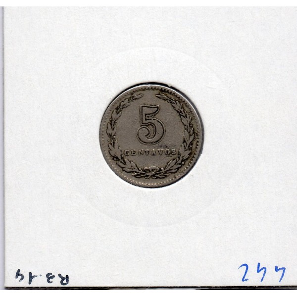Argentine 5 centavos 1909 TTB, KM 34 pièce de monnaie