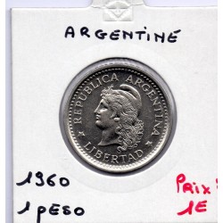 Argentine 1 peso 1960 SPL, KM 57 pièce de monnaie