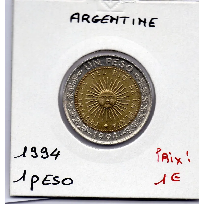 Argentine 1 peso 1994 Spl, KM 112 pièce de monnaie