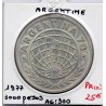 Argentine 3000 pesos 1977 Sup, KM 80 pièce de monnaie