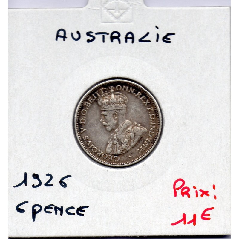 Australie 6 pence 1926 TTB, KM 25 pièce de monnaie