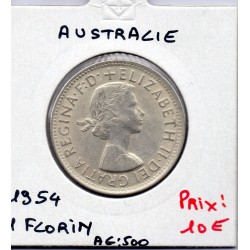 Australie florin 1954 TTB+, KM 55 pièce de monnaie