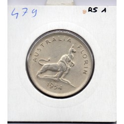 Australie florin 1954 TTB+, KM 55 pièce de monnaie
