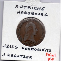 Autriche 1 kreuzer 1812 S Smolnik TB, KM 2112 pièce de monnaie