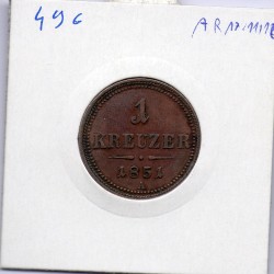 Autriche 1 kreuzer 1851 A Vienne TTB, KM 2185 pièce de monnaie