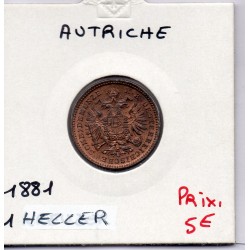 Autriche 1 Heller 1885 Sup, KM 2187 pièce de monnaie