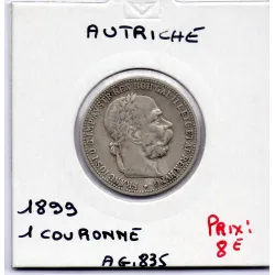 Autriche 1 Couronne 1899 TTB, KM 2804 pièce de monnaie