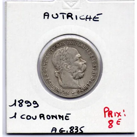 Autriche 1 Couronne 1899 TTB, KM 2804 pièce de monnaie