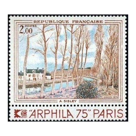 Timbre France Yvert No 1812 Arphila 75, Canal du Loing de Sisley