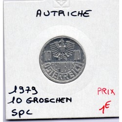Autriche 10 Groschen 1979 Sup, KM 2878 pièce de monnaie